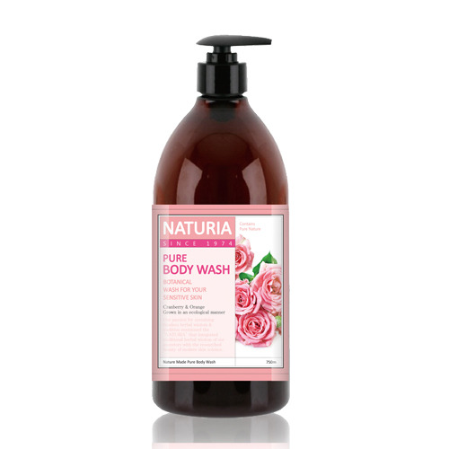 [NATURIA] Гель для душа РОЗА и РОЗМАРИН Pure Body Wash Rose & Rosemary ...
