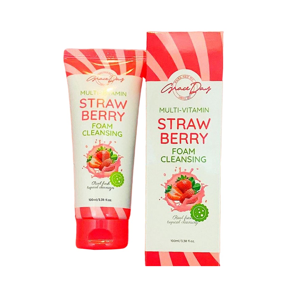 [GRACE DAY] Пенка для умывания с экстрактом КЛУБНИКИ Multi - Vitamin ...