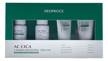 [DEOPROCE] НАБОР для лица с экстрактом центеллы азиатской AC Cica Calming Boosting Trial