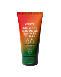 [AYOUME] Крем для рук с ПЕРСИКОМ и МАНГО Fruity refreshing light hand cream with peach and mango extracts, 60мл