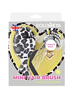 [Solomeya] Массажная мини-расческа для волос с ПОДВЕСКОЙ ЛЕОПАРДОВАЯ Mini Hair Brush With Keychain Leopard Print, 1шт
