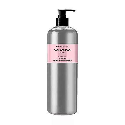 [VALMONA] Кондиционер ЧЕРНЫЙ ПИОН/БОБЫ Powerful Solution Black Peony Seoritae Nutrient Conditioner, 480мл