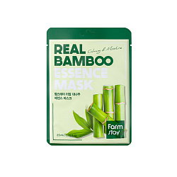 [FARMSTAY] НАБОР тканевых масок для лица с экстрактом бамбука Real Bamboo Essence Mask, 23мл*10шт