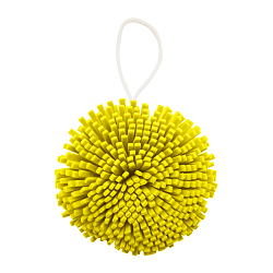 [Solomeya] Мочалка спонж для тела ЖЁЛТАЯ Bath Sponge yellow, 1шт
