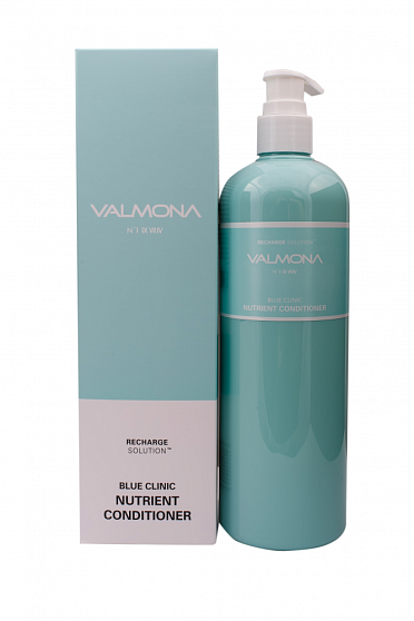 [VALMONA] Кондиционер для волос УВЛАЖНЕНИЕ Recharge Solution Blue Clinic Nutrient Conditioner, 480мл