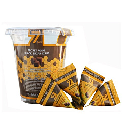 [MAY ISLAND] Сахарный скраб для лица 7 Days Secret Royal Black Sugar Scrub, 12шт