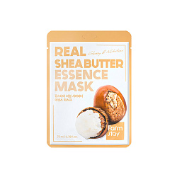 [FARMSTAY] НАБОР тканевых масок для лица с экстрактом масла ши Real Shea Butter Essence Mask, 23мл*10шт