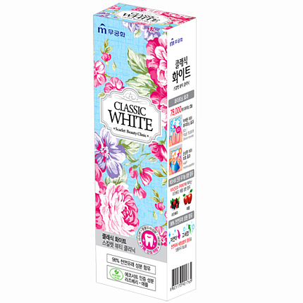 [MUKUNGHWA] Зубная паста ОТБЕЛИВАЮЩАЯ АРОМАТ МЯТЫ и ЯГОД Scarlet Beauty Clinic Classic White, 110гр