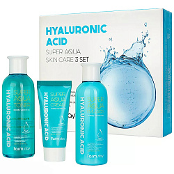 [FARMSTAY] Набор средств по уходу за кожей Hyaluronic Acid Super Aqua Skin Care 3-Piece Set