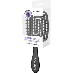 [Solomeya] Расческа для сухих и влажных волос АРОМАТ ВИНОГРАДА лопатка Solomeya Wet Detangler Brush Paddle Grape, 1шт