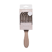 [Solomeya] Расческа массажная для волос с натуральной щетиной Бежевая Hair Brush With Natural Boar Bristle Beige, 1шт