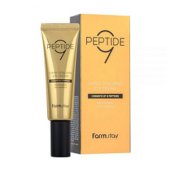 [FARMSTAY] Крем для области вокруг глаз с комплексом из 9 пептидов Peptide 9 Super Vitalizing Eye Cream, 50мл