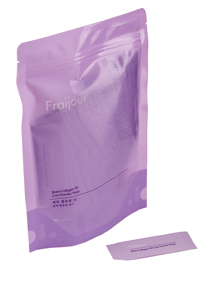 [Fraijour] Укрепляющая энзимная пудра КОЛЛАГЕН / РЕТИНАЛЬ Retin-Collagen 3D Core Powder Wash, 30 шт * 1 гр