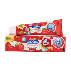 [KODOMO] Детская зубная паста КЛУБНИКА Kodomo Ultra Shield Cream, 40гр