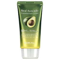 [FARMSTAY] Солнцезащитный питательный крем с экстрактом авокадо Real Avocado Essential Sun Cream SPF50+ PA+++, 70гр