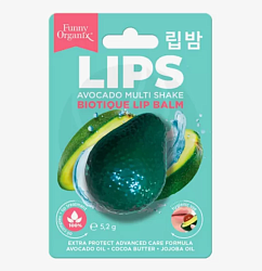 [FUNNY ORGANIX] Бальзам для губ защитный Avocado Multi Shake Biotique Lip Balm, 5.2гр