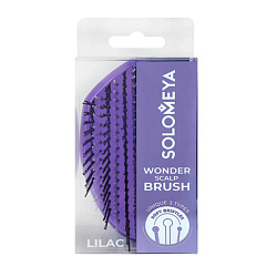 [Solomeya] Мини-расческа для распутывания, массажа и мытья кожи головы ЛИЛОВАЯ Wonder Scalp Brush Lilac Mini, 1шт