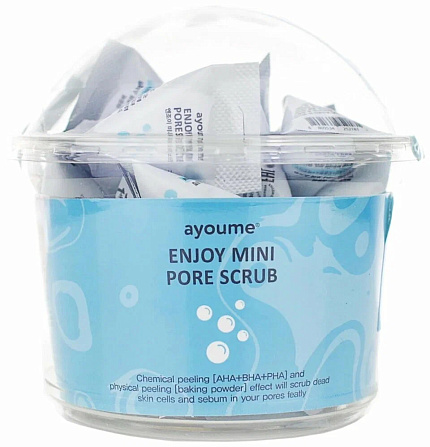 [AYOUME] Скраб для лица глубокое очищение с СОДОЙ и КИСЛОТАМИ Enjoy Mini Pore Scrub, 30шт*3гр