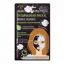 [ETUDE ORGANIX] Пузырьковая маска для лица Volcanic Double Bubble с вулканическим пеплом, 1шт*25гр