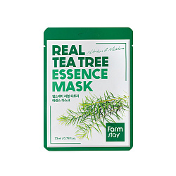 [FARMSTAY] НАБОР тканевых масок для лица с экстрактом чайного дерева Real Essence Mask Tea Tree, 23мл*10шт