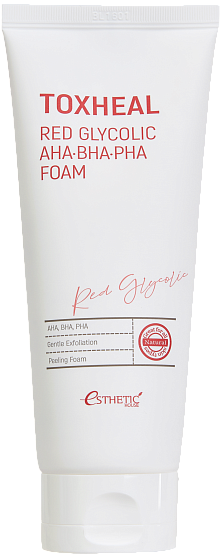 [ESTHETIC HOUSE] Пенка для умывания TOXHEAL Red Glycolic AHA-BHA-PHA Foam, 150мл
