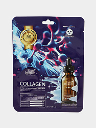 [ECO BRANCH] Набор тканевых масок для лица КОЛЛАГЕН ампульная Collagen Ampoule Essence Sheet Mask, 25мл*10шт