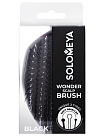 [Solomeya] Мини-расческа для распутывания массажа и мытья кожи головы ЧЕРНАЯ Wonder Scalp Brush Black Mini, 1шт