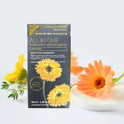 [ECO BRANCH] Антивозрастная ампульная сыворотка для лица с календулой Calendula All In One Ampoule, 100мл
