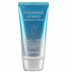 [FARMSTAY] Солнцезащитный увлажняющий крем с гиалуроновой кислотой Hyaluronic Uv Shield Sun Block Cream SPF50+ PA+++, 70гр