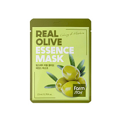 [FARMSTAY] НАБОР тканевых масок для лица с экстрактом оливы Real Olive Essence Mask, 23мл*10шт