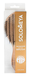 [Solomeya] Расческа для распутывания массажа и мытья кожи головы ЗОЛОТОЙ ГРАДИЕНТ Wonder Scalp Brush Golden Gradient, 1шт