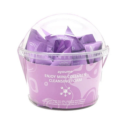 [AYOUME] Пенка для умывания с КОЛЛАГЕНОМ Enjoy Mini Collagen Cleansing Foam, 30шт*3гр
