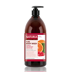 [NATURIA] Гель для душа КЛЮКВА/АПЕЛЬСИН Pure Body Wash (Cranberry & Orange), 750мл