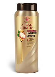 [MI-RI-NE] Шампунь для окрашенных и истонченных волос АРГАНОВОЕ МАСЛО LAMINATING SHAMPOO ARGAN KERATIN, 500мл