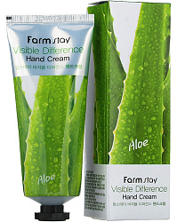 [FARMSTAY] Крем для рук с экстрактом алоэ Visible Difference Hand Cream Aloe, 100мл