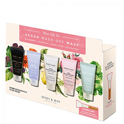 [MARY&MAY] Набор смываемых масок для лица Vegan Wash off Mask Mini Gift Set