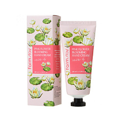 [FARMSTAY] Крем для рук с водяной лилией Pink Flower Blooming Hand Cream Water Lily, 100мл