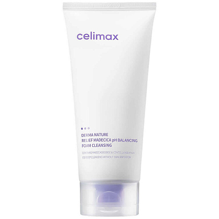 [CELIMAX] Пенка слабокислотная для умывания Derma Nature Relief Madecica pH Balancing Foam Cleansing, 150мл