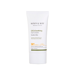 [MARY&MAY] Крем солнцезащитный для лица УВЛАЖНЯЮЩИЙ Cica Soothing Sun Cream SPF50+ PA++++, 50 мл