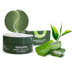 [AYOUME] Патчи для глаз от отечности с экстрактом ЗЕЛЕНЫЙ ЧАЙ и АЛОЭ Green Tea Aloe Eye Patch, 1.4гр*60шт