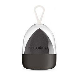 [Solomeya] Косметический спонж для макияжа со срезом ЧЕРНЫЙ Flat End Blending Sponge Black, 1шт