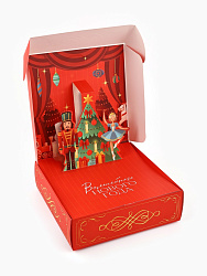 Коробка подарочная новогодняя складная «Щелкунчик», 26×26×8см