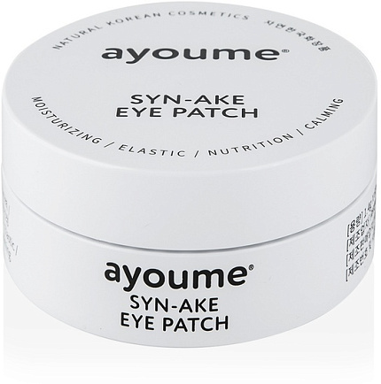 [AYOUME] Патчи для глаз антивозрастные с ЗМЕИНЫМ ПЕПТИДОМ Syn-Ake Ayoume, 1.4гр*60шт